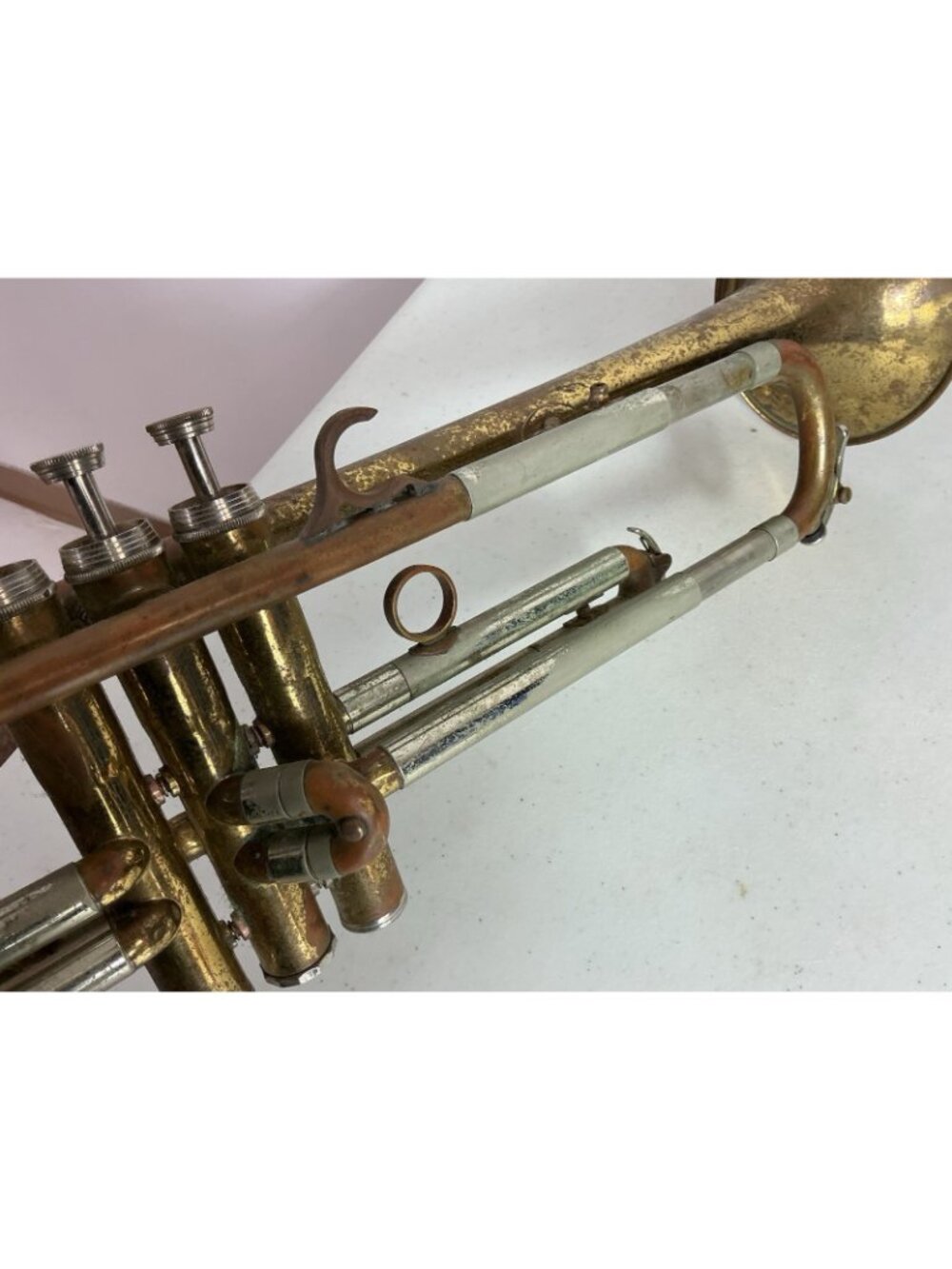 Vintage Antique Besson Trumpet Made in England As Is - Picture 4 of 7